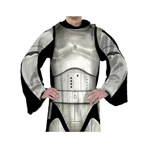 2019 NorthWest Co Star Wars Stormtrooper Comfy Throw Fleece Blanket with Sleeve - Picture 3 of 9